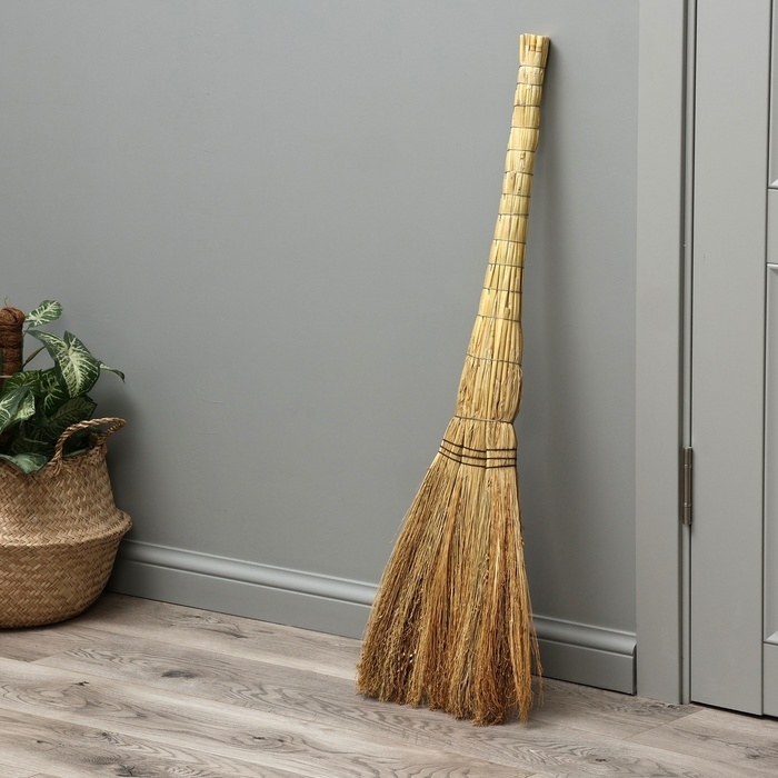 Веник 3-х лучевой &laquo;Сорго&raquo;, усиленный, 530 гр, 100 см