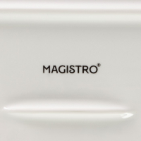 Блюдо фарфоровое для запекания Magistro «Бланш», 35,5×22 см, цвет белый Блюдо фарфоровое для запекания Magistro «Бланш», 35,5×22 см, цвет белый