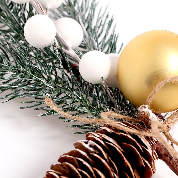 Новогодний декор &laquo;Зимняя сказка&raquo;, веточка, 30 &times; 11 &times; 5 см