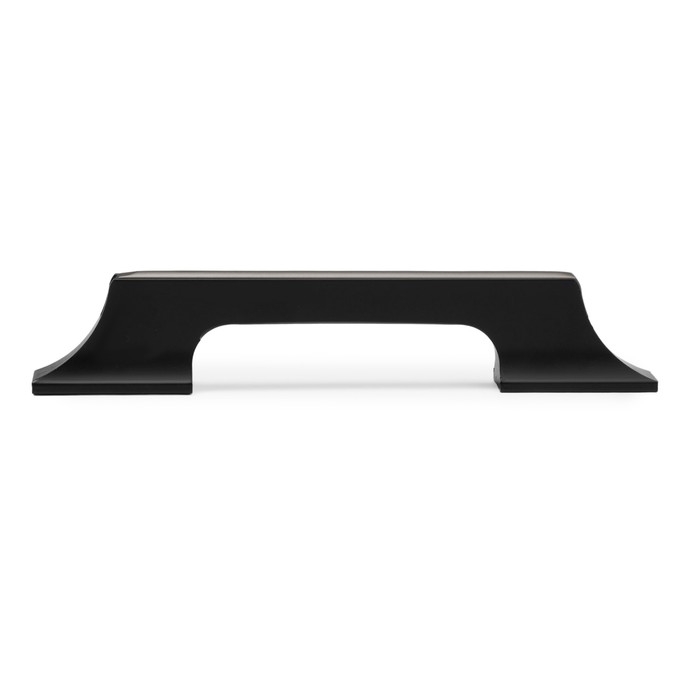 Ручка скоба CAPPIO, алюминий, м/о 96 мм, цвет черный с серой вставкой