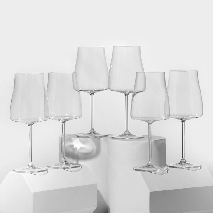 Набор бокалов для вина Alex, стеклянный, 600 мл, 6 шт Набор бокалов для вина Alex, стеклянный, 600 мл, 6 шт