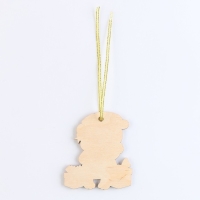 Ёлочная игрушка - подвеска деревянная &laquo;Новый год! Мишутка&raquo;