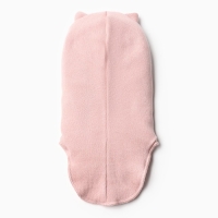 Шапка-шлем для девочки, цвет пудра, размер 46-50