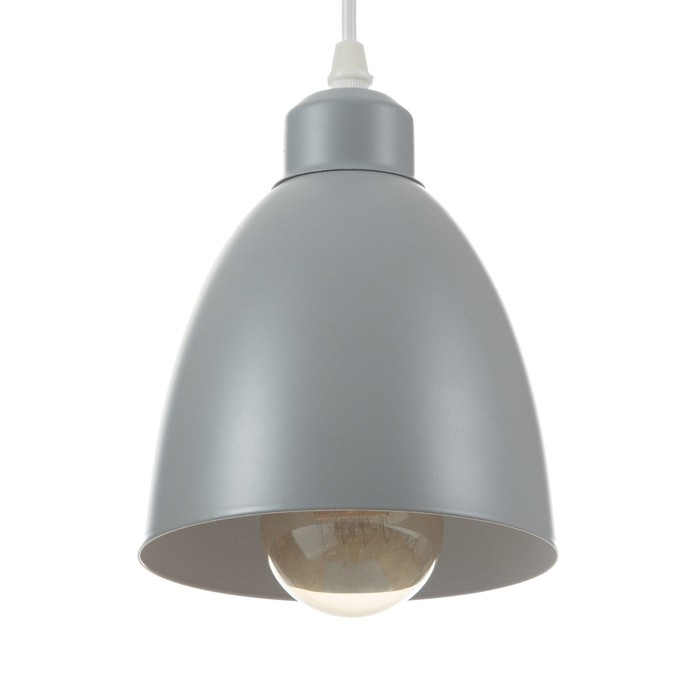 Светильник BayerLux Подвес Светильник BayerLux Подвес "Овал" 1x40Вт E27 серый 14х14х18-98 см