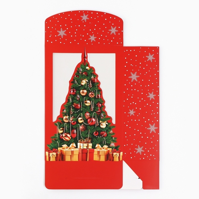 Коробка подарочная новогодняя складная &laquo;Роскошный праздник&raquo;, 15 х 7 х 22 см, Новый год