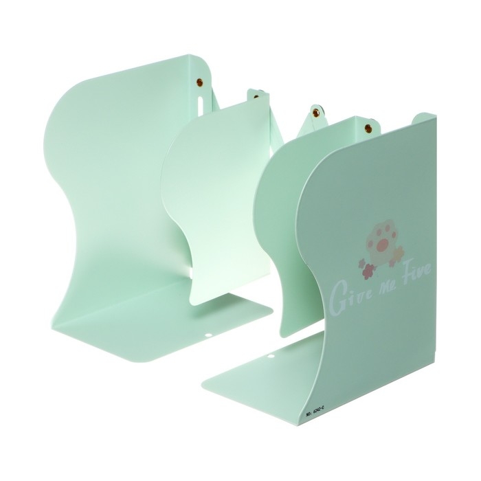 Подставка для книг раздвижная "Котик", 3 отделения, металлическая, МИКС