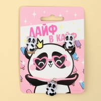 Бижутерия «Лайф в кайф» набор для девочек: серьги клипсы и кулон, 8 х 9 см Бижутерия «Лайф в кайф» набор для девочек: серьги клипсы и кулон, 8 х 9 см