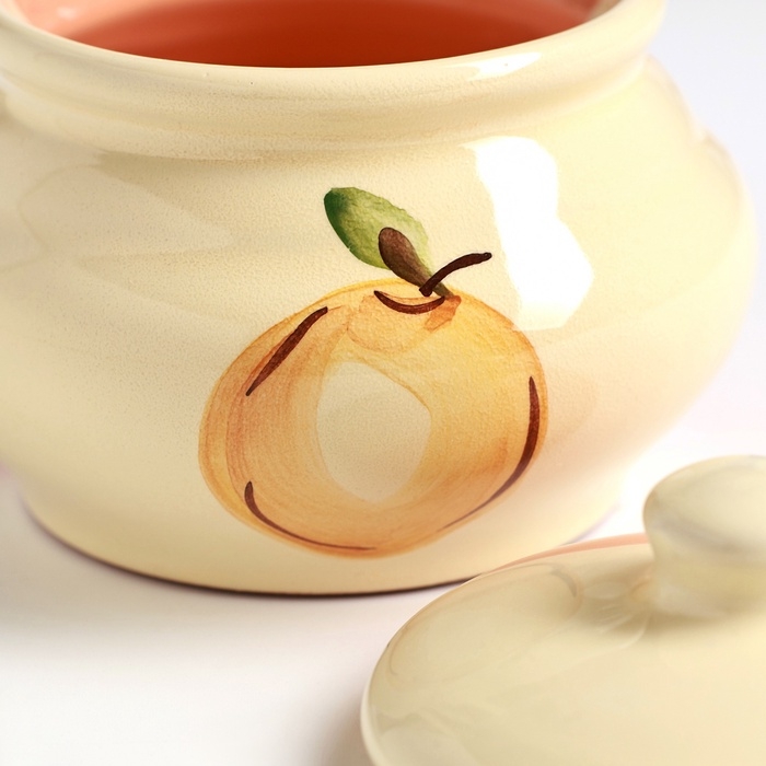 Горшок для запекания "Большой" 0,25л / 10,5х10см, персиковый поцелуй