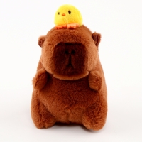 Мягкая игрушка &laquo;Капибара с уточкой&raquo;, на брелоке, 13 см