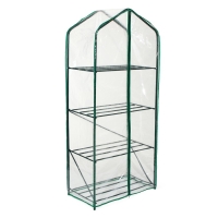 Парник-стеллаж, 4 полки, 160 &times; 65 &times; 40 см, металлический каркас d = 16 мм, чехол плёнка 100 мкм