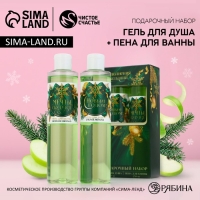Подарочный набор ЧИСТОЕ СЧАСТЬЕ &laquo;Исполнения желаний&raquo;: гель для душа и пена для ванны, 2х250 мл, Новый Год