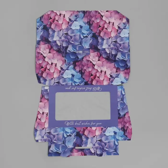 Кондитерская упаковка, коробка с ламинацией &laquo;Гортензия&raquo;, 20 х 12 х 4 см
