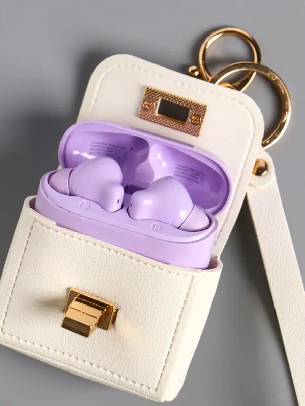 Брелок кожзам с карабином, с ремешком "Сумочка" белоснежный 6,2х2,5х7 см