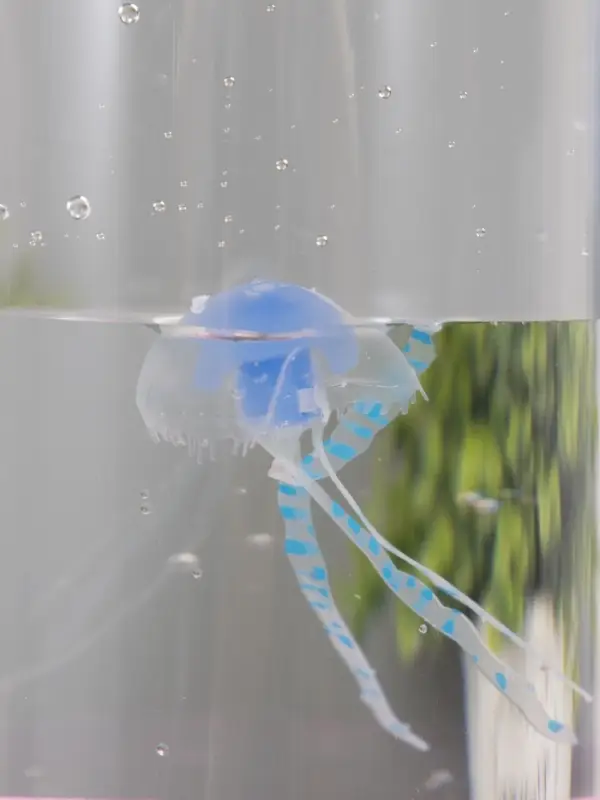 Светильник "Медузы" LED, RGB, USB, 3-5Вт, розово-голубой металлик 9х9х3 см