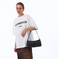 Сумка женская TEXTURA, средний размер, цвет тёмно-серый