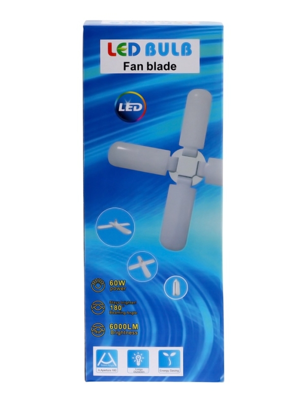 Лампа светодиодная, 40 Вт, E27, 6500K, 220 В, 4 лепестка, белый Лампа светодиодная, 40 Вт, E27, 6500K, 220 В, 4 лепестка, белый