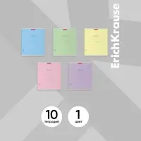 Тетрадь 18 листов в линейку, ErichKrause &laquo;Классика&raquo; обложка мелованный картон, МИКС