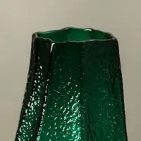 Ваза стекло настольная "Дженис" 25х12х8 см, зелёный