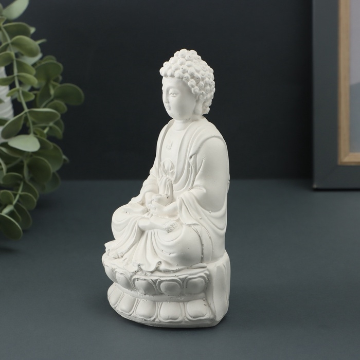 Фигура Фигура "Будда" 15х10см, белый
