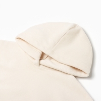 Костюм флисовый (худи и брюки) детский MINAKU: Fleece Soft, цвет бежевый, рост 140 см