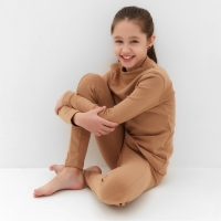 Термобелье для девочки (лонгслив, легинсы) цвет бежевый, рост 110 Термобелье для девочки (лонгслив, легинсы) цвет бежевый, рост 110