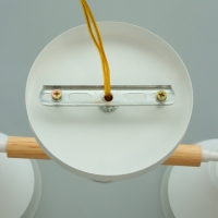 Люстра "Вудли" 2хЕ27 40Вт белый 45х16х29 см