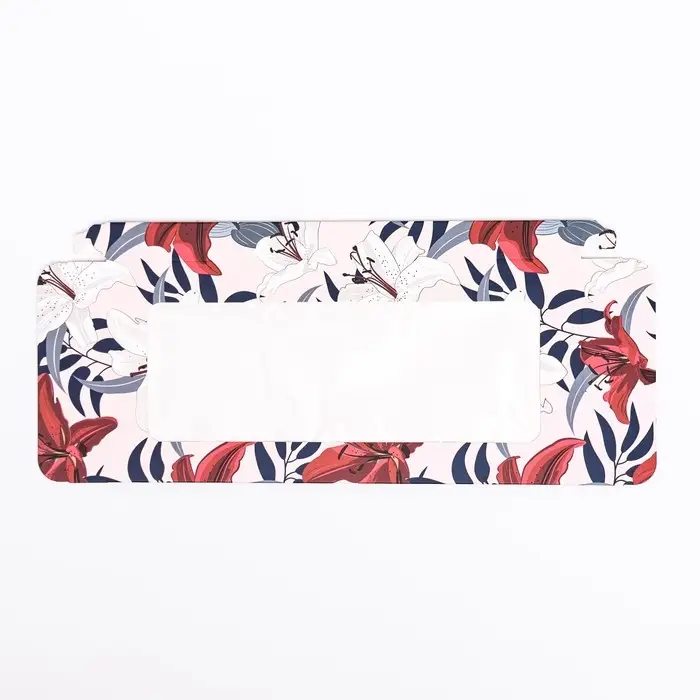 Подарочная коробка под плитку шоколада, с окном &laquo; Лилии&raquo;, 17&times;8&times;1.4 см