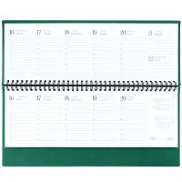 Планинг Sagrin, датированный, зеленый