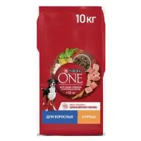 Сухой корм Purina One medium/maxi для взрослых собак, курица/рис, 10 кг