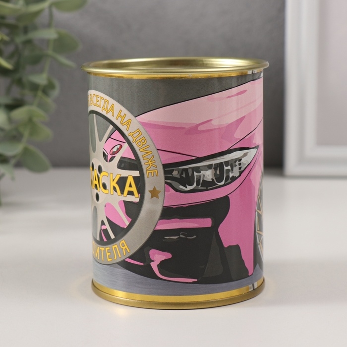 Набор подарочных носков в банке &laquo;Запаска водителя&raquo;, (женские носки: цвет белый, мужские носки: цвет чёрный)