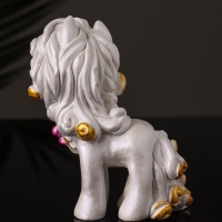 Статуэтка "Пони Красотка" 10х7х5 см, перламутр