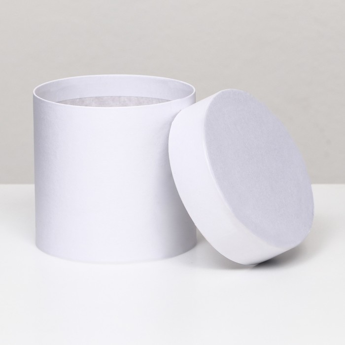 Шляпная коробка белая, 10 х 10 см Шляпная коробка белая, 10 х 10 см