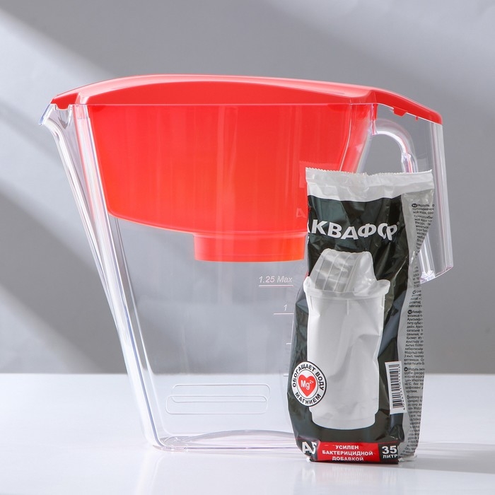 Фильтр-кувшин &laquo;Аквафор-Арт&raquo;, 2,8 л, цвет коралл