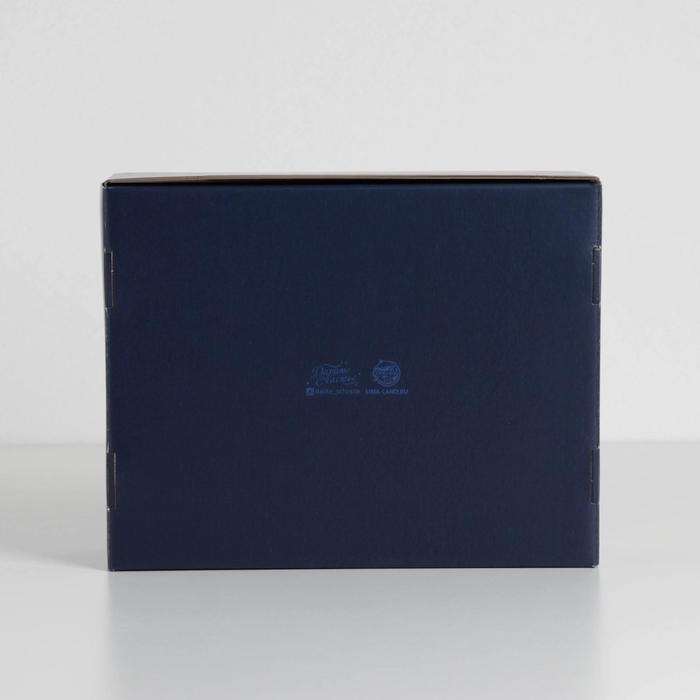 Коробка подарочная двухсторонняя складная, упаковка, &laquo;Агат&raquo;, 27 х 21 х 9 см