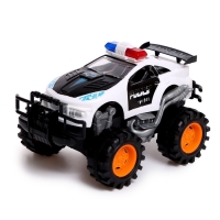 Машина радиоуправляемая &laquo;Дорожный патруль&raquo;, работает от батареек, цвет чёрный