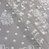 Пленка прозрачная с рисунком Flower Blossons Белый 0.7&times;8.2&plusmn;5%м