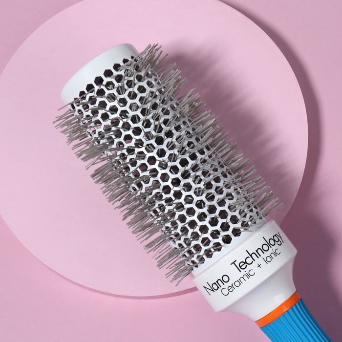 Брашинг, вентилируемый, прорезиненная ручка, d = 4,5/6 &times; 27 см, разноцветный