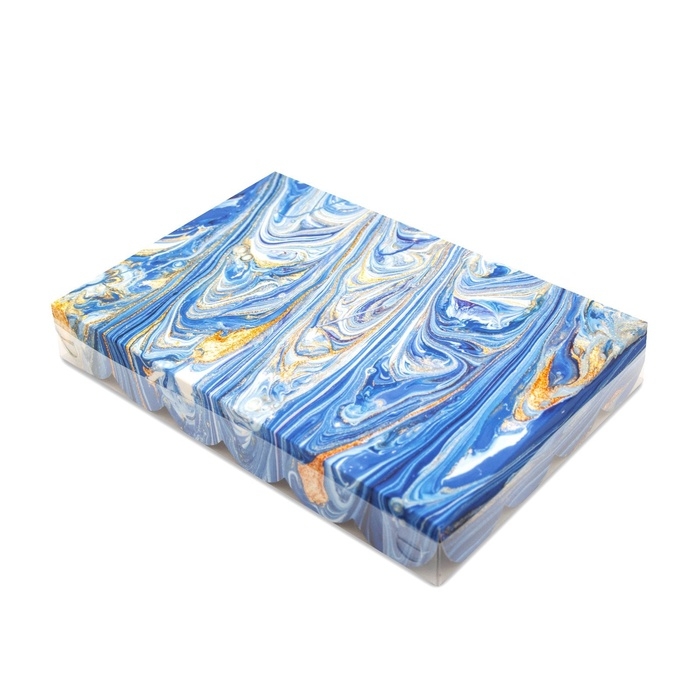 Коробочка для печенья, Коробочка для печенья, "Каменное искусство", 22 х 15 х 3 см 5шт