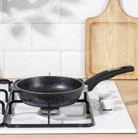 Сковорода &laquo;Гранит Star&raquo;, d=18 см, пластиковая ручка, антипригарное покрытие, тёмно-синий