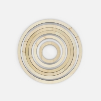 Набор основ для макраме, круглых, 6 шт., 4 мм, d=10/15/19.5/22.5/25.5/30 см