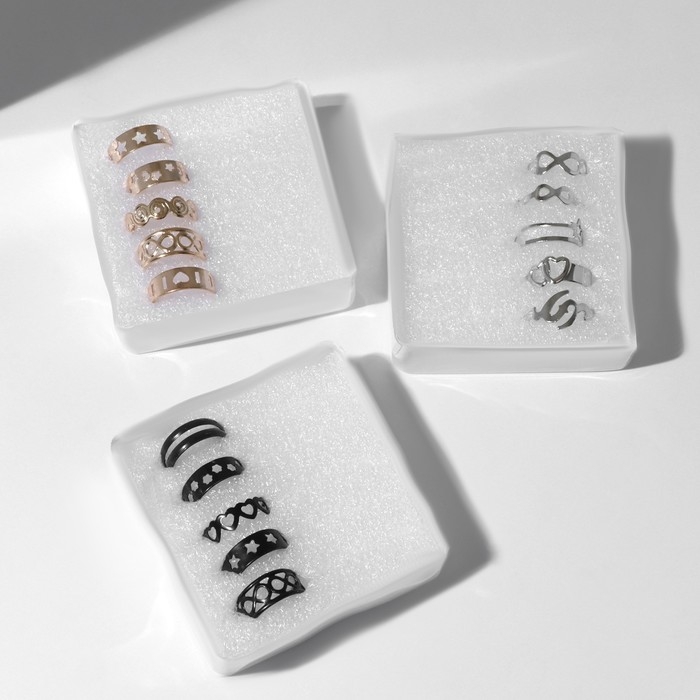 Кольцо набор 5 штук «Идеальные пальчики» мечта, цвет МИКС Кольцо набор 5 штук «Идеальные пальчики» мечта, цвет МИКС