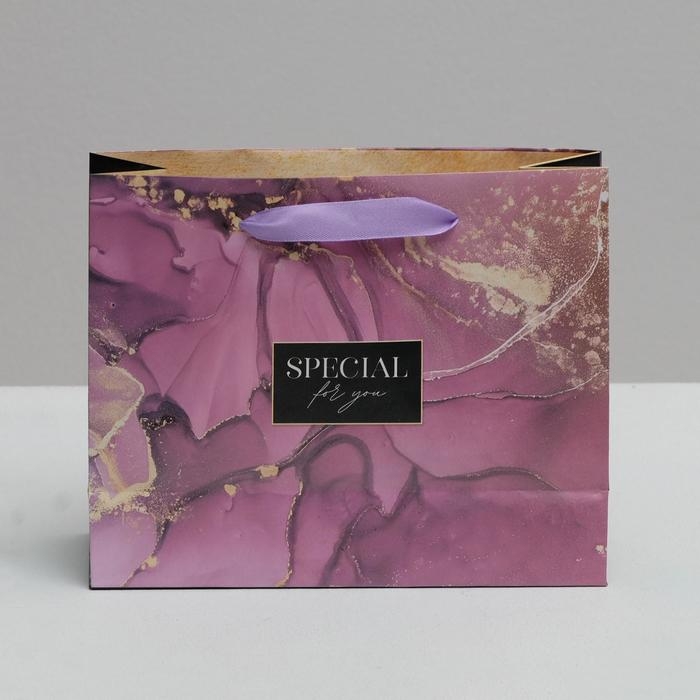 Пакет подарочный ламинированный горизонтальный, упаковка, &laquo;Special for you&raquo;, 22 х 17.5 х 8 см