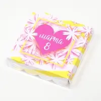 Коробка для печенья, &laquo;К женскому дню&raquo;, 12&times;12&times;3 см