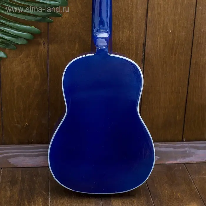 Сувенирный музыкальный инструмент гитара-укулеле "Цветы" 55х20х6 см