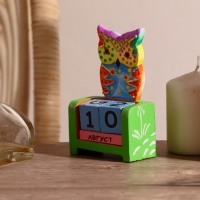 Деревянный календарь "Сова"7х4х10 см МИКС (2языка) Деревянный календарь "Сова"7х4х10 см МИКС (2языка)