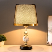 Настольная лампа "Лианелия" Е27 40Вт черно-золотой 25х24х41 см RISALUX