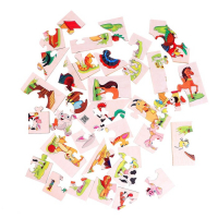 Фигурные пазлы из дерева &laquo;Домашние животные&raquo; 10 пазлов в наборе