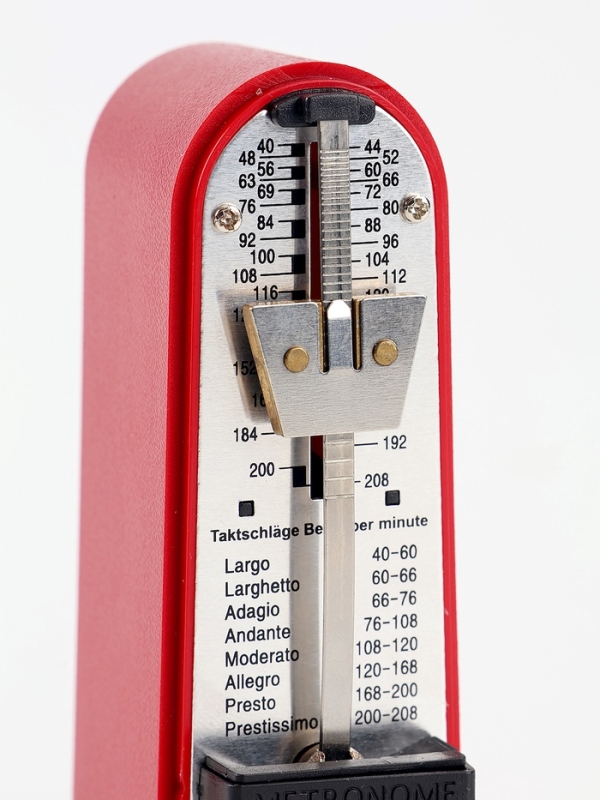 Метроном механический Music Life 3,5 х 5 х 11 см красный Метроном механический Music Life 3,5 х 5 х 11 см красный