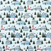 Бумага упаковочная крафтовая &laquo;Новогоднее утро&raquo;, 50 х 70 см