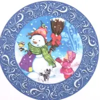 Декупажная карта &laquo;Медальоны новогодние&raquo;, плотность 45 г/м&sup2;, формат А4